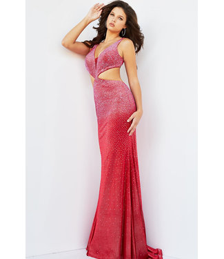 23098 Robe Brillante Rouge