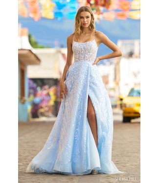 55521 Robe Corset En A Bleu Pâle