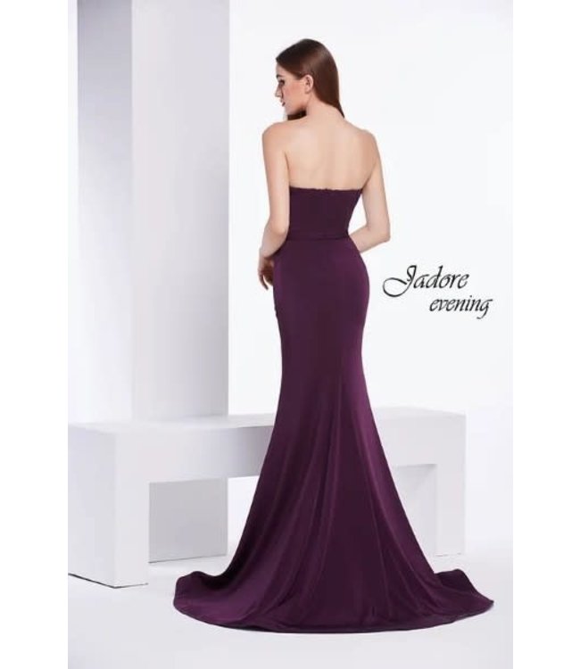 j14047 Robe Sirène Rouge