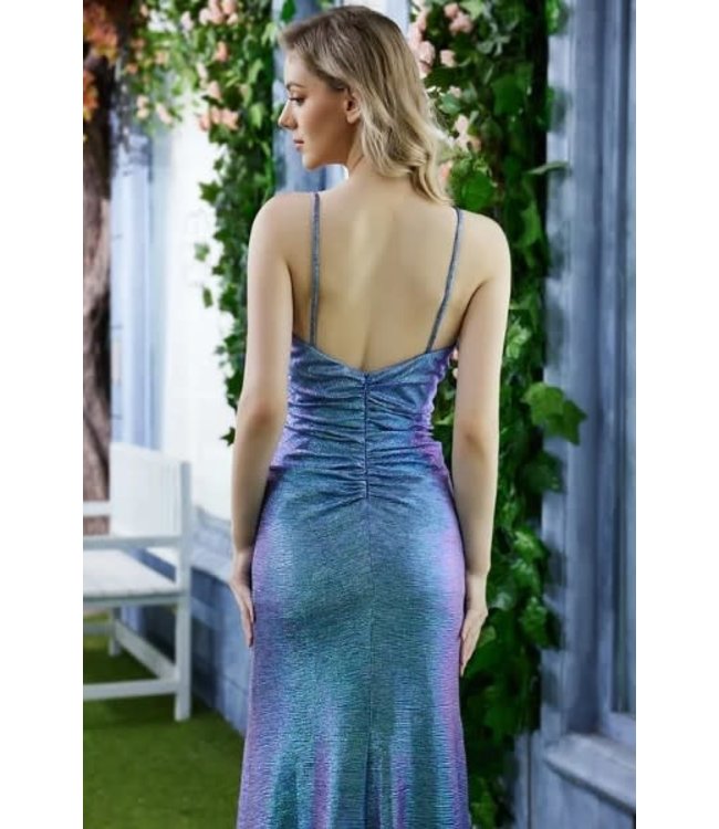 j22029 Robe Scintillante Periwinkle