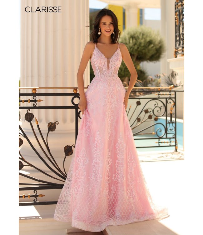 810465 Robe Corset Rose Poudre