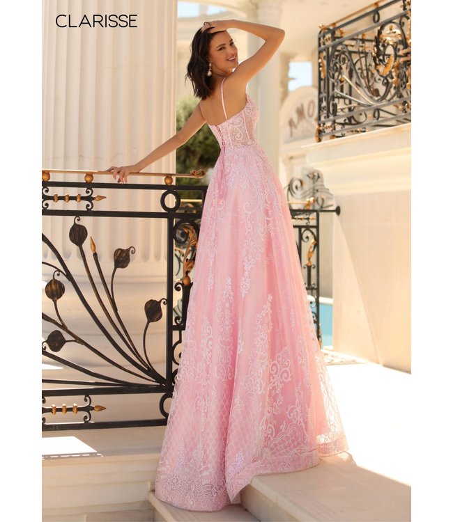 810465 Robe Corset Rose Poudre