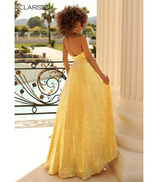 810563 Robe Une Bretelle Jaune Daffodil