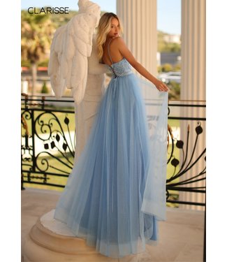 810592 Robe En Tulle Dos Lacé CinderellaBlue