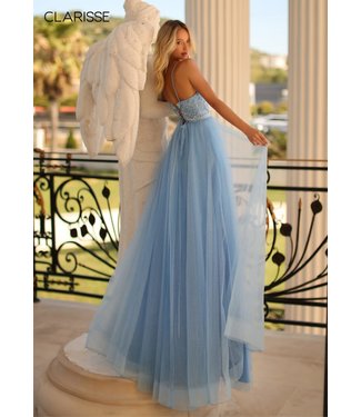 Clarisse 810592 Robe En Tulle Dos Lacé CinderellaBlue