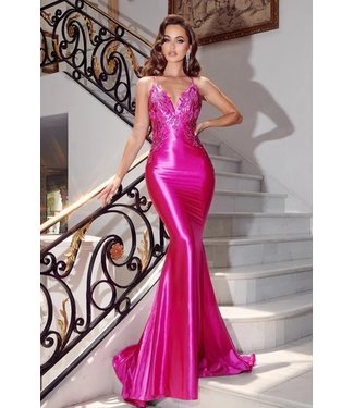 PS 23445 Robe Sirène Rose Fuchia