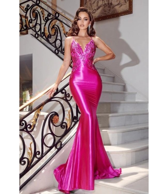 PS 23445 Robe Sirène Rose Fuchia