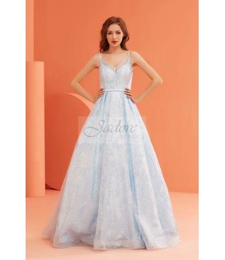 J22001 Robe En A Bleu Poudre