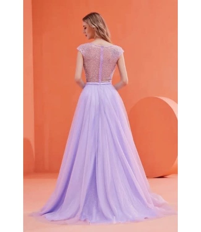 J22041 Robe Fluide Violet