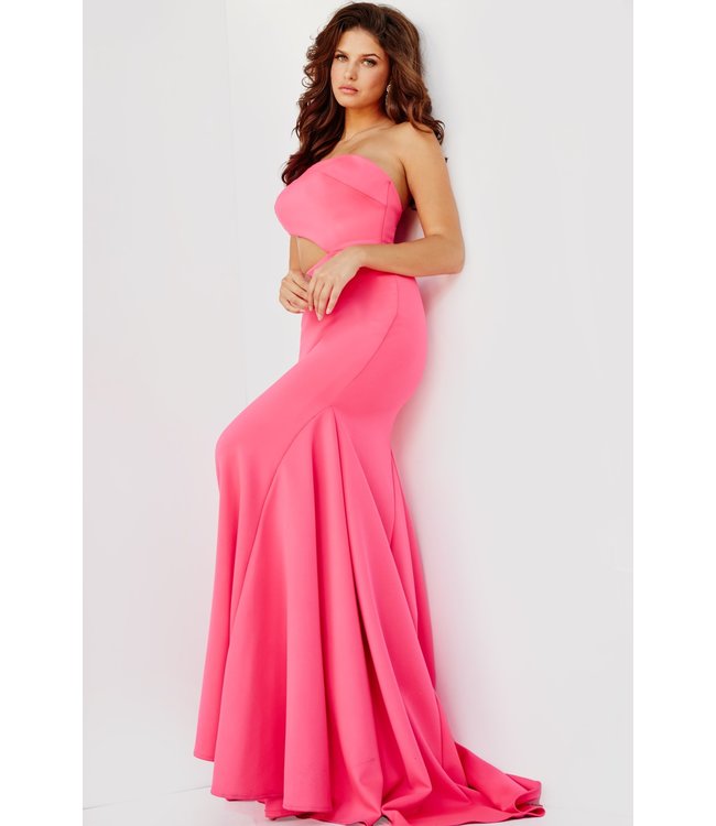 000273 Robe Ajustée Cerise