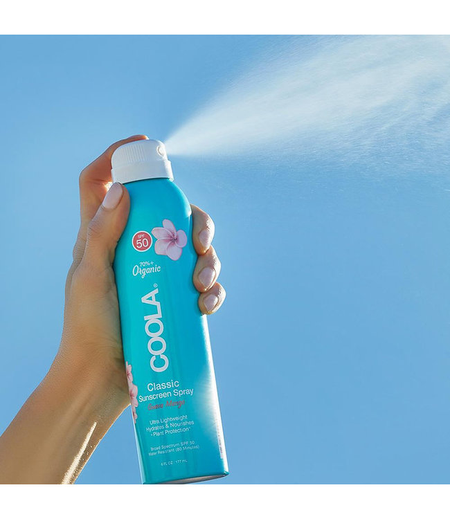 Coola Classique Corps FPS 50 Goyave Mangue Vaporisateur 6oz/177ml