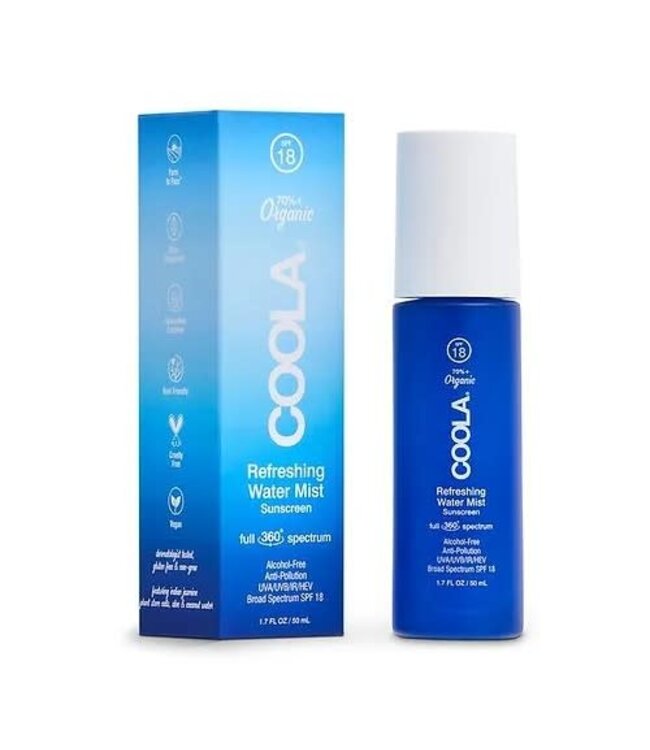 Coola Brume D'eau Rafraichissante Pour Le Visage FPS 18 - 50ml