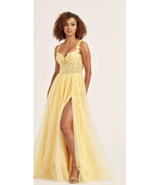 35101 Robe Corset Jaune