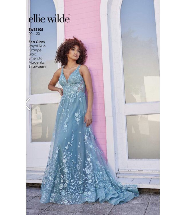 35105 Robe Brillante Décolletée Lilas