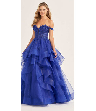 35084 Robe À Étages En Tulle Royal