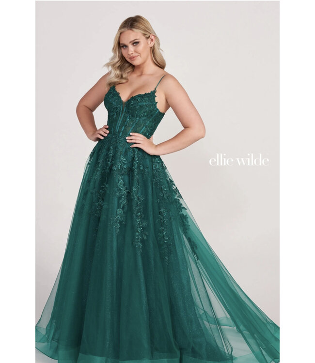 34036 Robe En Tulle Sauge