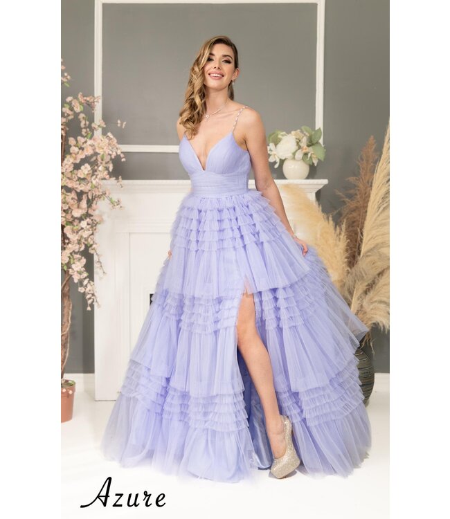 A8057 Robe Étagée Lilas