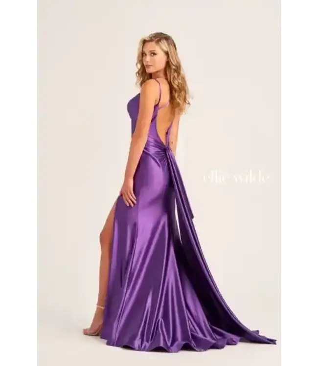 Ellie Wilde 35212 Robe Mauve Foncé