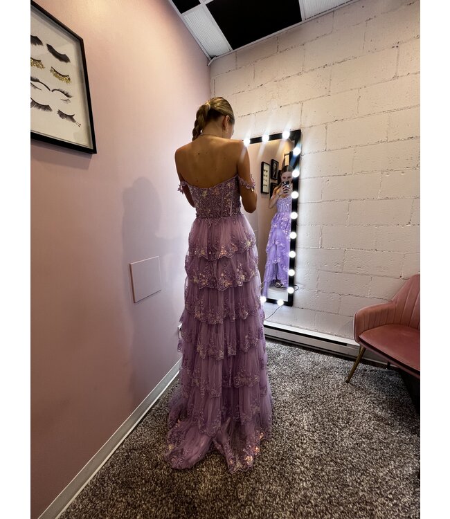 36687 Robe À Corset À Étage Lilas