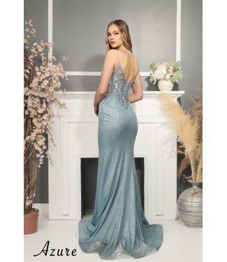 A8022 Robe Bleu Pâle