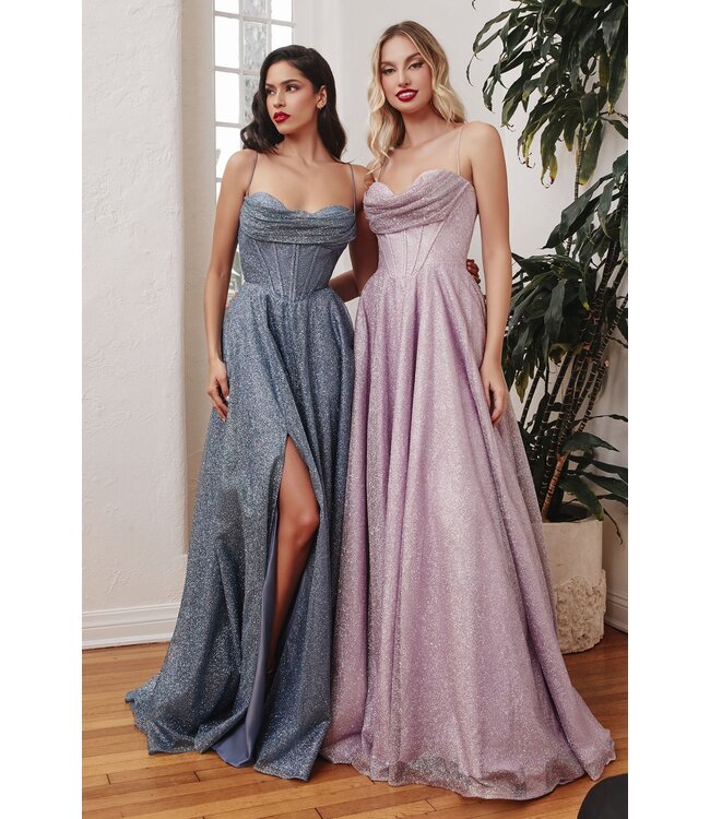 252 robe Fluide bleu fumé