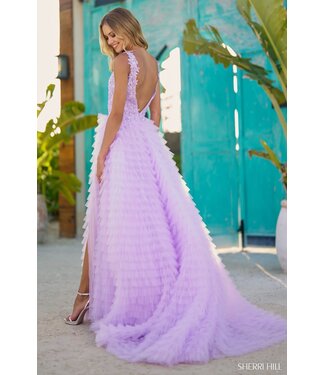 56086 Robe À Volant Noire