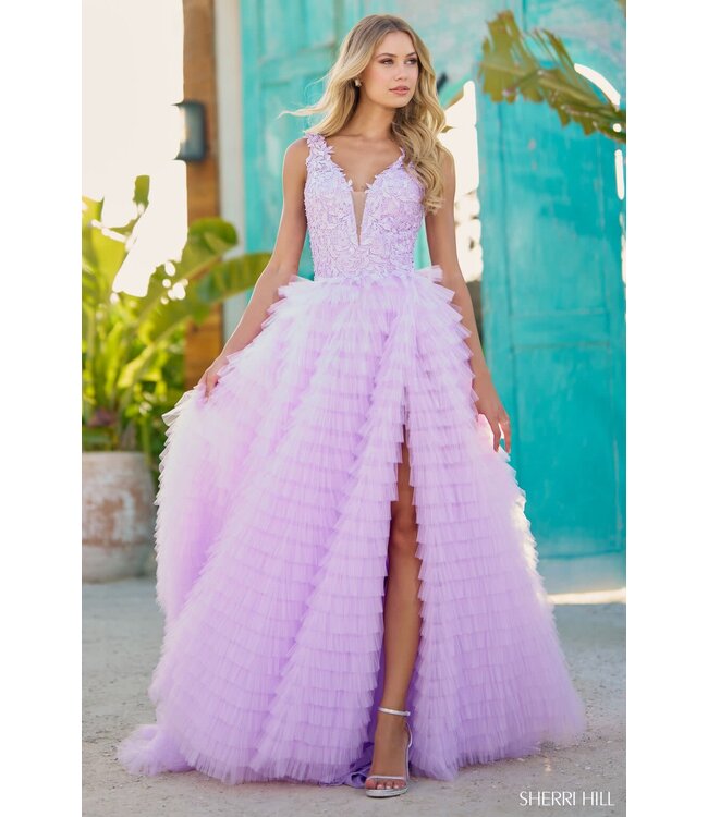 56086 Robe À Volant Noire