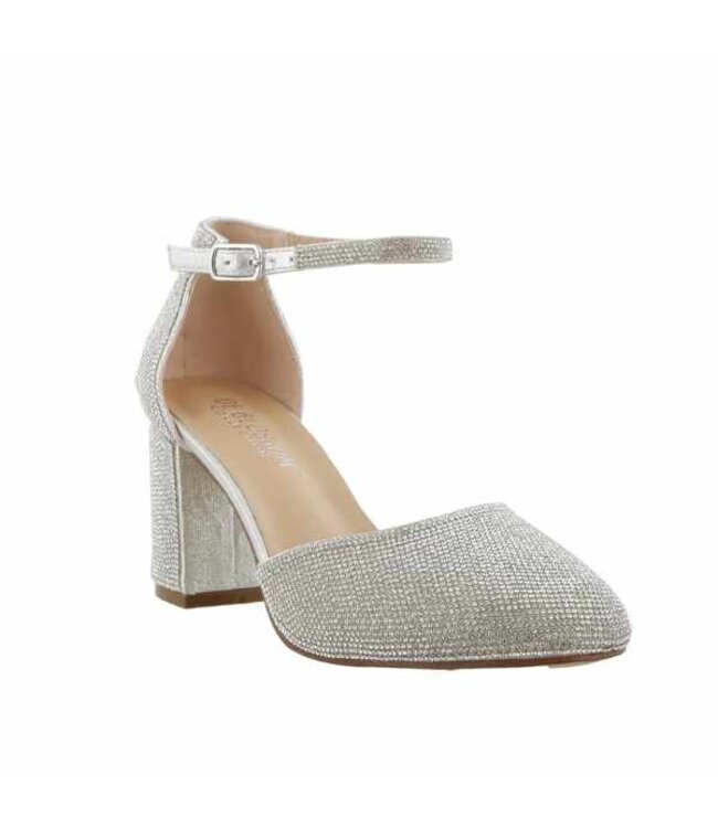 BOBBY Sandales Argentées Brillantes