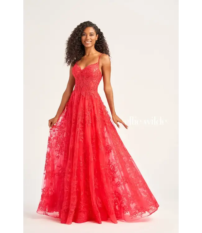 35226 Robe À Broderie Fraise