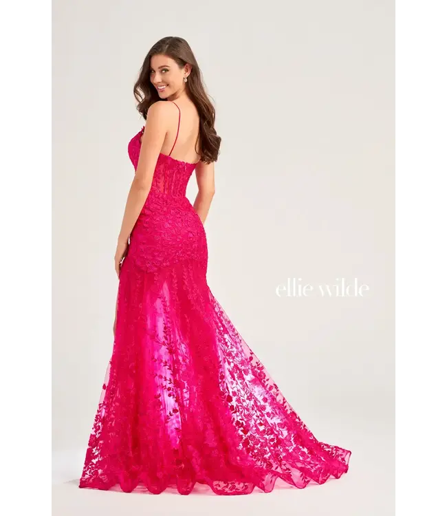 35005 Robe En Broderie Emeraude