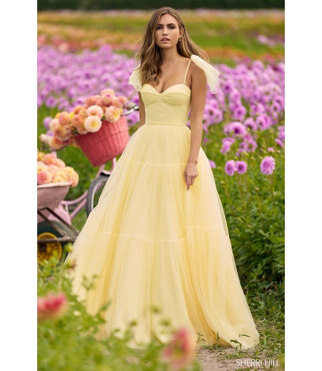 56126 Robe En Tulle À Pois Marine