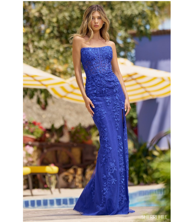 55832 Robe Bustier Ajustée Rouge