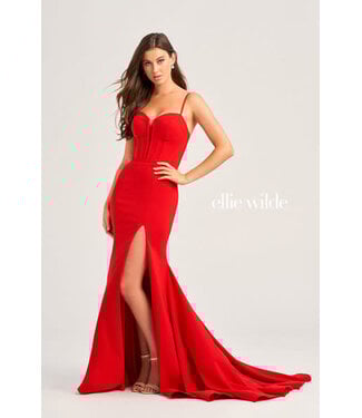 35214 Robe Ajustée À Corset Marine