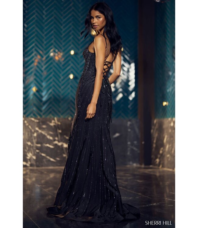 55924 Robe Ajustée Corset Fushia