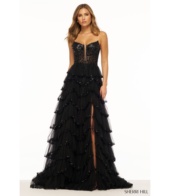 56193 Robe À Volant Bleu Pâle