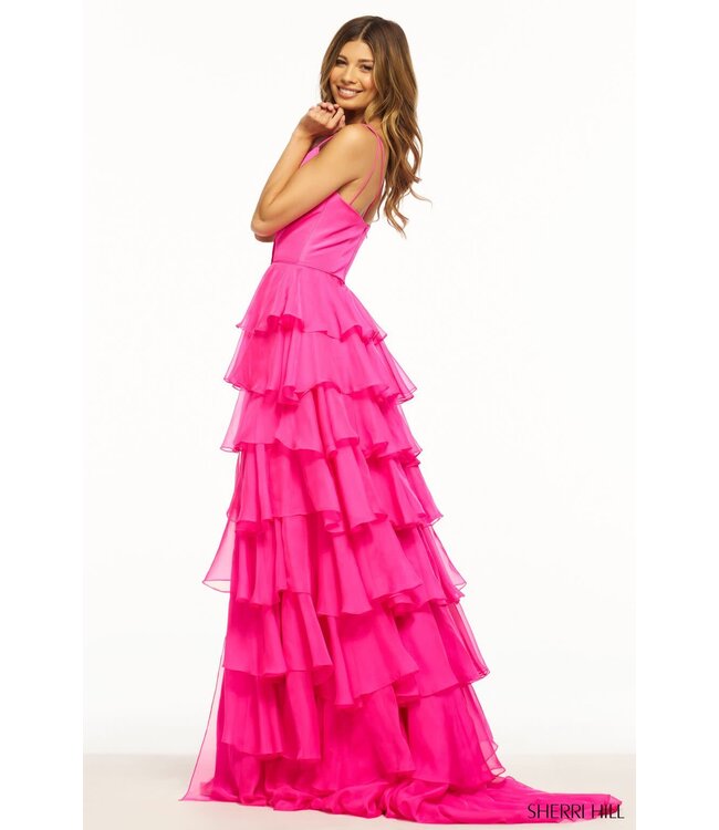 56108 Robe À Volant Bleu Pâle