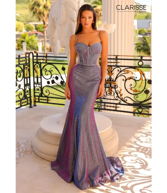 810725 Robe Ajustée Extensible Mauve