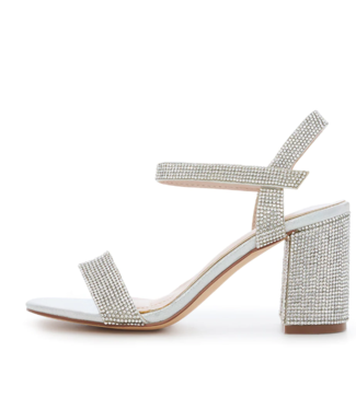 Sandales Argent Brillantes