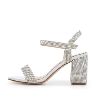 BLOSSOM Sandales Blanches Brillantes