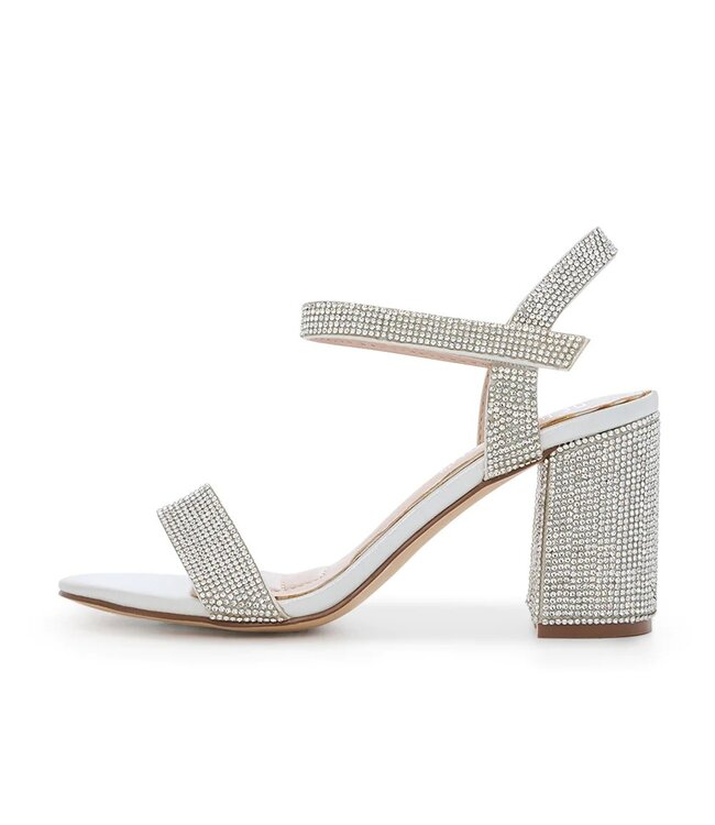 BLOSSOM Sandales Blanches Brillantes