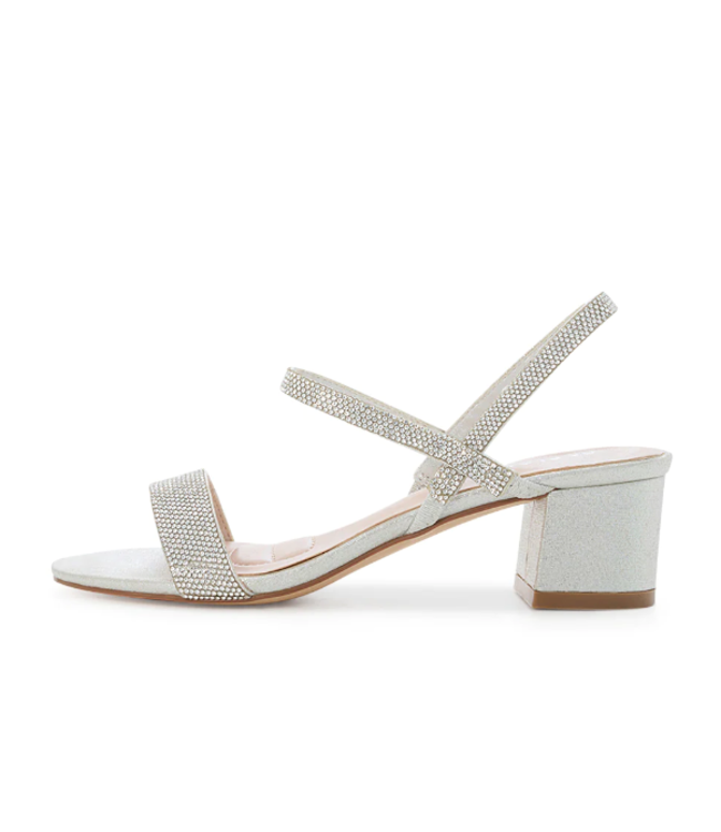 ANNIE Sandales Brillantes Argentés Annie