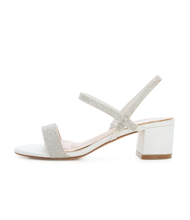 ANNIE Sandales Brillantes Blanches Annie