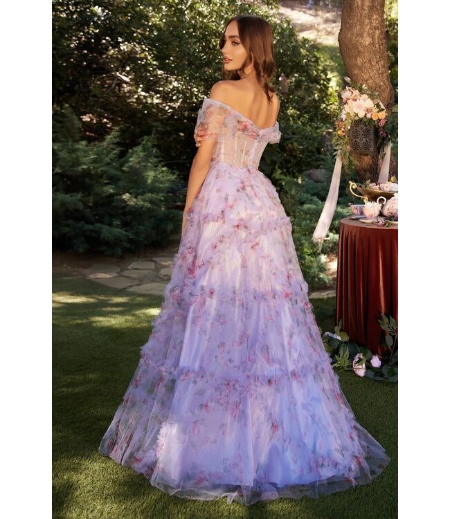 6821 Robe Fleurie Lavande