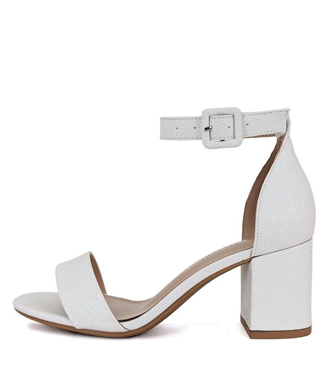 Hallie Sandales Blanches Brillantes Hallie