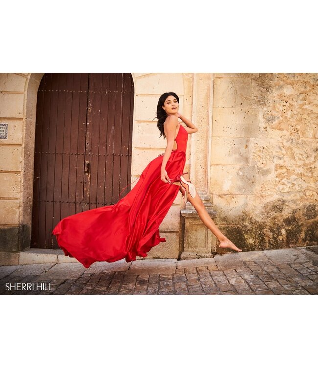 51631 Robe En Satin Rose