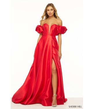 Sherri Hill 56249 Robe Avec Fente Rouge