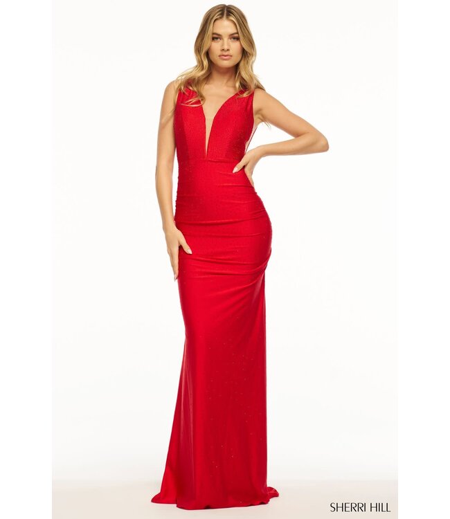 56045 Robe Ajustée Emeraude