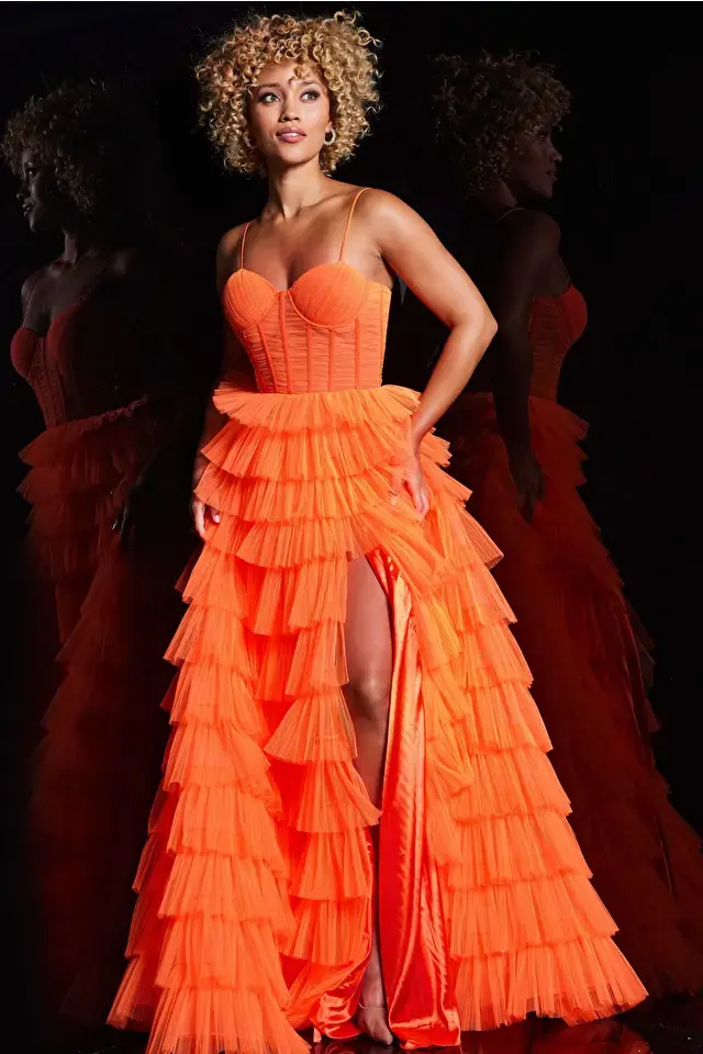 Robe de bal orange shop
