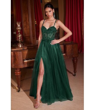 10234 Robe À Corset Émeraude