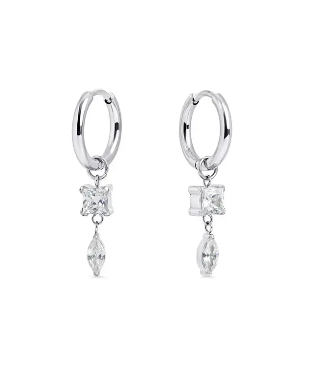 Mia Boucles dormeuses Freya Argent